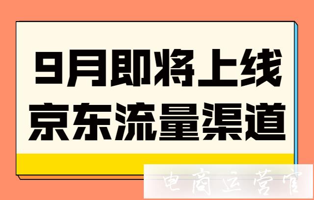 京東平臺(tái)將新增流量渠道?9月即將上線的京東流量渠道